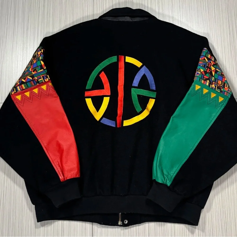 Vintage Nike Spike's Urban Jungle Gym Varsity Jacket Size Medium - Picture 2 of 6
